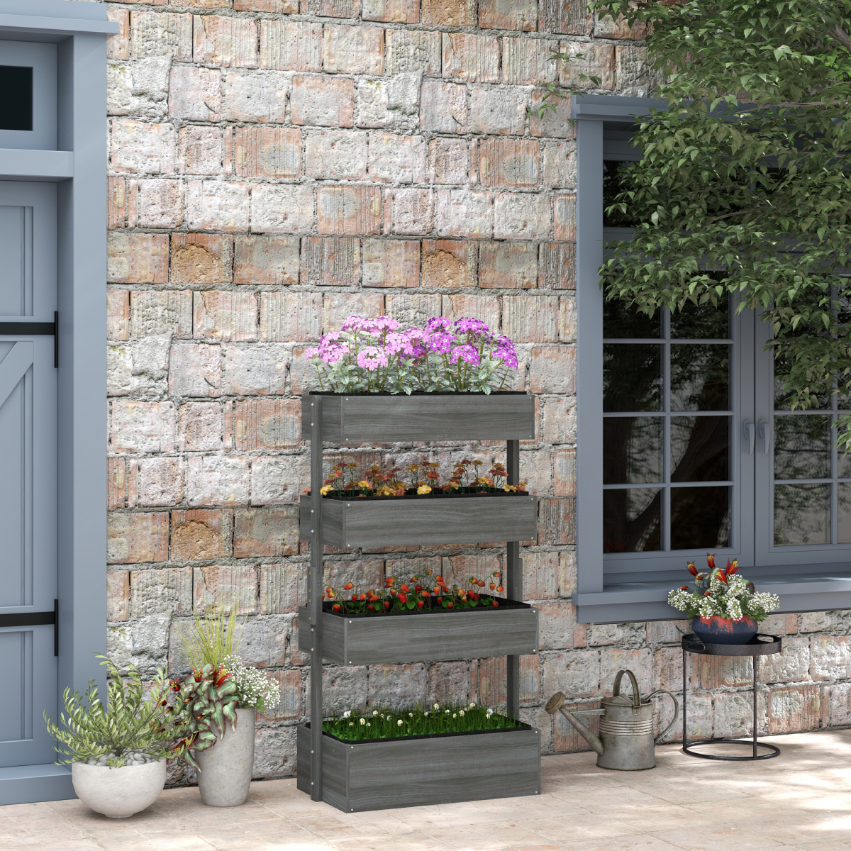 Galvanised Raised Garden Bed