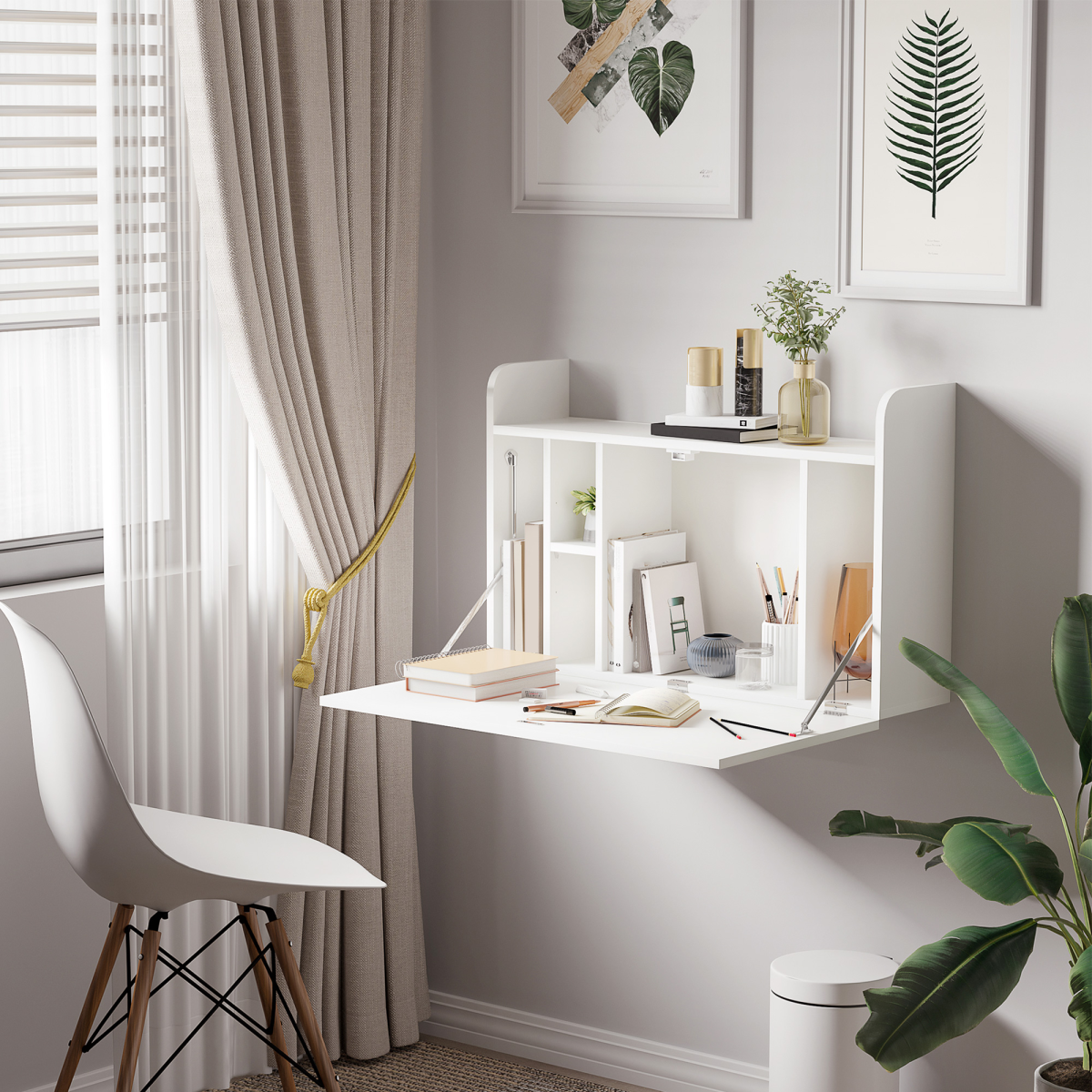 Folding Wall-Mounted Desk