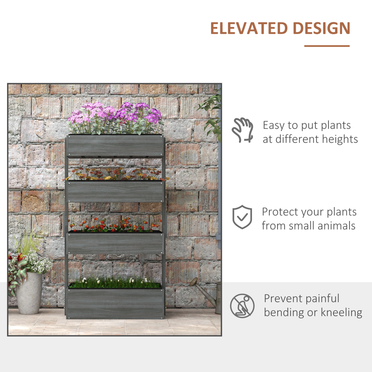 Galvanised Raised Garden Bed