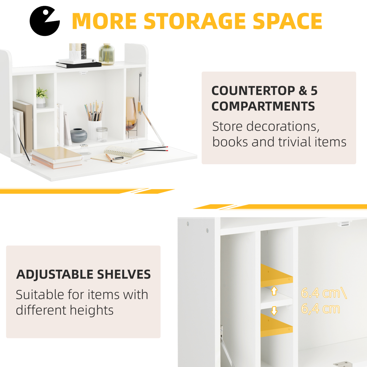Folding Wall-Mounted Desk