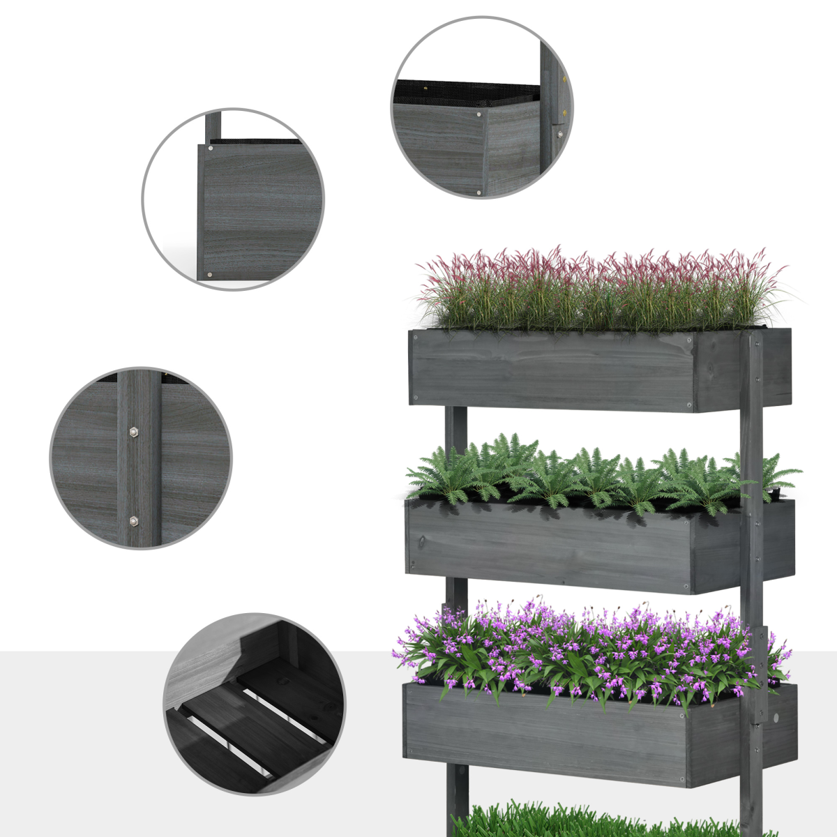 Galvanised Raised Garden Bed