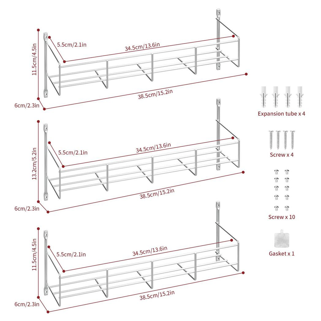 6-Tier Spice Rack Organiser