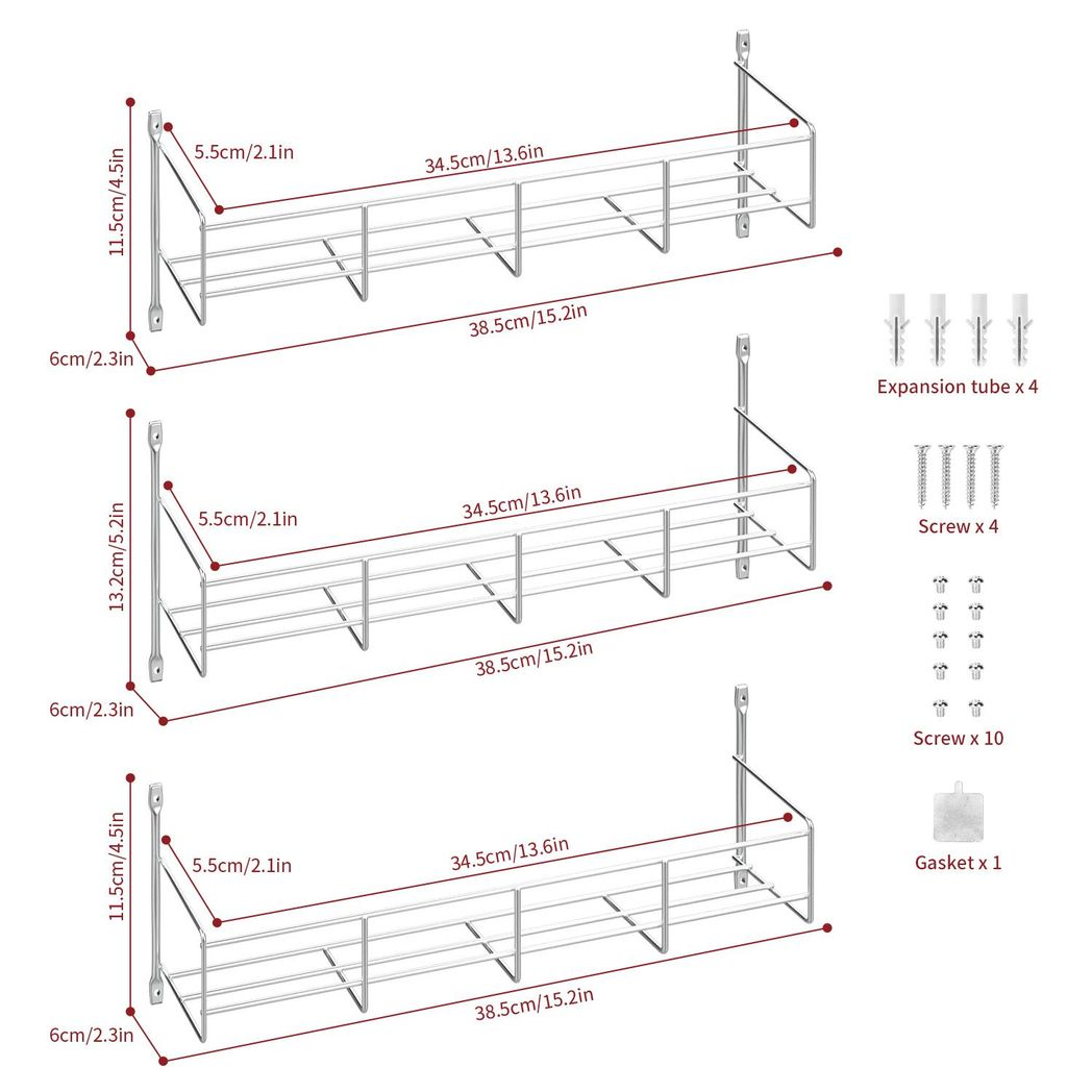 6-Tier Spice Rack Organiser